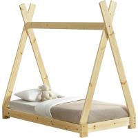 Cama para niños pequeños Cama Infantil 160 x 80cm Estructura Tipi de Madera Pino Color Pino Natural - details 48
