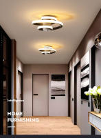 LEFAN-Luz LED de techo moderna para pasillo, luz de entrada Simple para balcón, Estilo espiral, 25CM - details 0