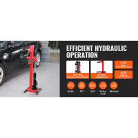 Compresor de resorte de puntal hidráulico VEVOR: capacidad de gato de 4,5 toneladas/9920 LBS, fuerza de compresión nominal de 1 tonelada, herramienta de bobina automática para - details 1