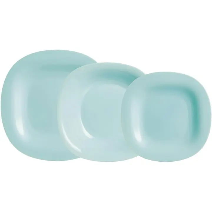 Vajilla Turquesa Opal 18 Piezas - 6 Personas - 1