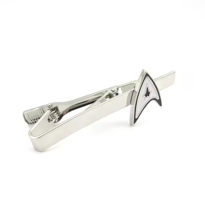 Clips de Corbata de Estrella de Superhéroes Pins de Corbata de Latón de Calidad Blanco - 1
