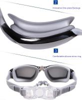 Gafas de natación antivaho de silicona HD electrochapadas para miopía en adultos de -1.5 a -8.0, personalizadas con diferentes grados para ojo izquierdo y derecho - details 5
