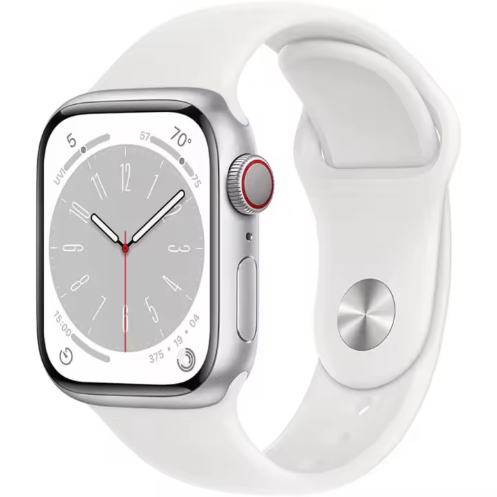 Apple Watch Series 8 GPS Celular 41 mm Ca Aluminio Plata Correa deportiva - 1