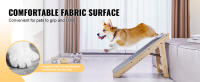 SucceBuy Escaleras para mascotas de madera/escalones para mascotas, diseño de madera plegable 2 en 1 para camas, sofás y coches. Escaleras y rampa para perros - details 3