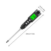 Probador de suelo EC medidor de temperatura sonda desmontable 0,00-10,00 mS/cm medidor Digital de suelo retroiluminación de pantalla LCD planta en maceta jardín - details 0