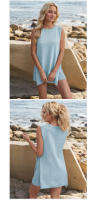 Conjuntos de 2 piezas para mujer: top corto de punto sin mangas y pantalones cortos de cintura alta |   Conjunto de Salón Suave |   Ropa de playa, viajes, primavera y verano. - details 13