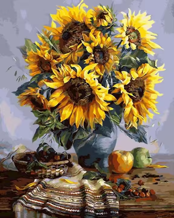 RUOPOTY-pintura moderna por números para manualidades, dibujo de paisaje Interior, pinturas de adultos, artesanía - 1
