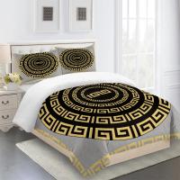 Juego de Ropa de Cama de Lujo en Gris de Marcas Barroco con Funda de Edredón y 2 Fundas de Almohada para Cama Individual y Doble Tamaño Rey Queen Twin Full - details 2