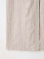 TRAFZA-vestido Midi elegante de mezcla de lino para mujer, vestido Vintage sin mangas con cuello redondo y cinturón con abertura, Color sólido, verano - details 5