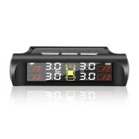 Sistema de monitoreo de neumáticos inalámbrico Solar TPMS LCD alarma de presión de neumáticos de coche advertencia de temperatura con 4 sensores - details 3