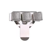 Agujero, soporte de metal de doble orificio triple, accesorio de oficina o escuela con clip para bolígrafo - details 5
