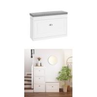 Banco Zapatero Organizador para Zapatos con 1 Solapa Gris 75 x 24 x 51 cm FSR82-L-HG ES - details 21