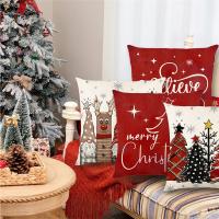 Funda de cojín de lino para decoración del hogar, funda de almohada con adorno navideño, regalo de Feliz Año Nuevo, 2024, 2025 - details 5