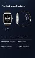 Reloj inteligente LX306, dispositivo con control del ritmo cardíaco y del oxígeno en sangre, Bluetooth, llamadas, pronóstico del tiempo, múltiples modos deportivos - details 15