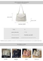 Bolso Vintage de gran capacidad, nuevo bolso de mujer, bolso de hombro versátil a la moda, bolso de mano sencillo para estudiantes universitarios - details 1