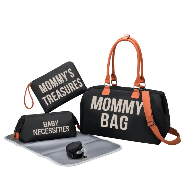 PANGDUBE-bolsa de mamá con cambiador portátil, bolsa de pañales para bebés, mochila para más, paquetes de maternidad, 5 unids/set - 1