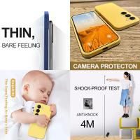 S25 S24 S23 Ultra funda cuadrada de silicona líquida suave para Samsung Galaxy S25 S24 S23 S22 S 25 Ultra Plus S25Ultra fundas de teléfono - details 5
