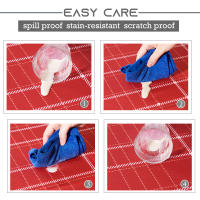 RYB-Mantel decorativo a cuadros para el hogar, impermeable, a prueba de aceite, grueso, Rectangular, cubierta de mesa de boda, paño de mesa de café con 3 colores - details 15