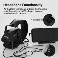 Orejera para disparar electrónica táctica Original, auriculares antiruido para deportes al aire libre, amplificación de sonido de impacto - details 8