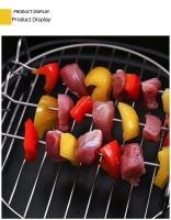 Sistema al aire libre con soporte de acero inoxidable para barbacoa, vaporizador cuadrado con parrilla, freidora de aire, pinchos - details 7