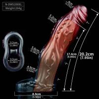 Leten SXM Dildo Suave y Ligero Extensor de Nudo de Caballo Grande Retardador de Ejaculación - details 13