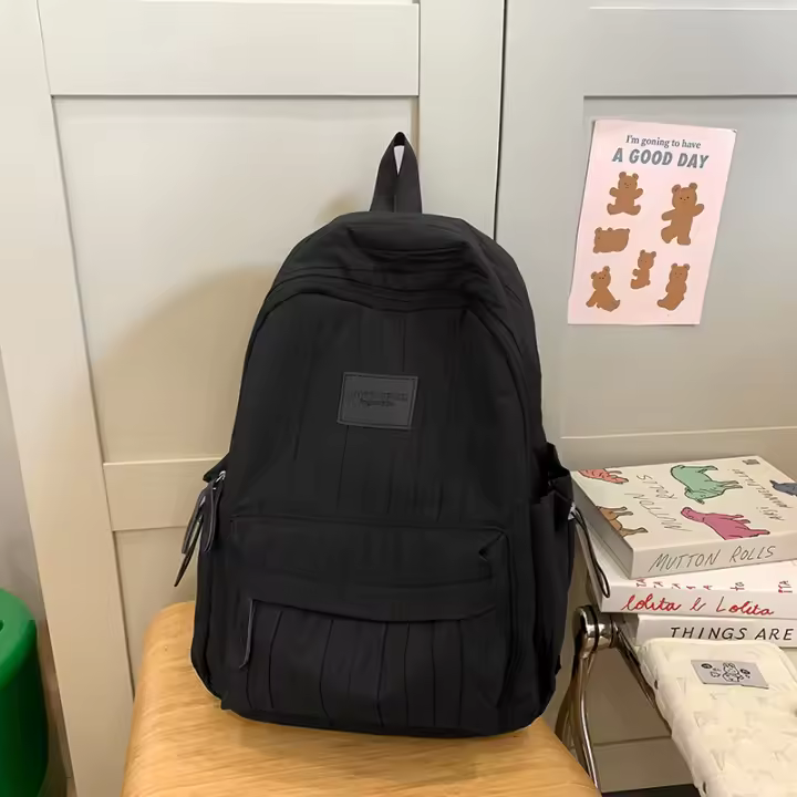 2025 Mochila universitaria ligera, diseño minimalista moderno, correas acolchadas impermeables, adecuada para estudiantes y viajes diarios - 1