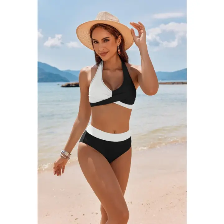 2025 nuevo bañador estampado de moda mujer bikini vacaciones playa bañador térmico - 1