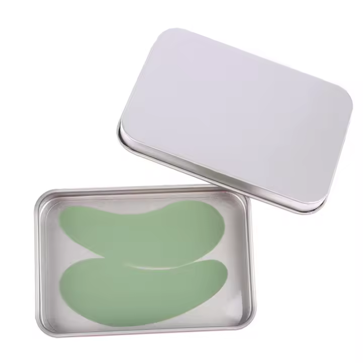 1 par de parches de máscara de ojos reutilizables, almohadillas de silicona, parche de crema para ojos esencial, parche para eliminar arrugas de ojos, cuidado de la piel de los ojos - 1