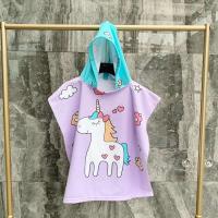 Toallas para niñas pequeñas, capa con capucha, bata de baño de playa, albornoz de microfibra suave para niños, Poncho de piscina, toalla de viñetas de animales - details 19