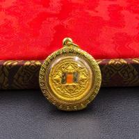 Panchen Lama Prayutong budista tailandés, panqueque cálido con conjunto de diamantes, colgante de método antiguo - details 4