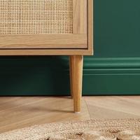 Mueble zapatero, mueble de entrada, zapatero, canaje, madera, baïta