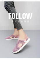 Novedad de verano, sandalias de malla para exteriores con parte inferior plana, antideslizantes, huecas, boca poco profunda, corte bajo, suela suave, transpirables y - details 1