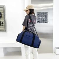 Bolsa de equipaje seca y húmeda separada con compartimento para zapatos independiente, bolso de lona de viaje, entrenamiento, Fitness, deportes, gimnasio, bolsa de Yoga - details 10