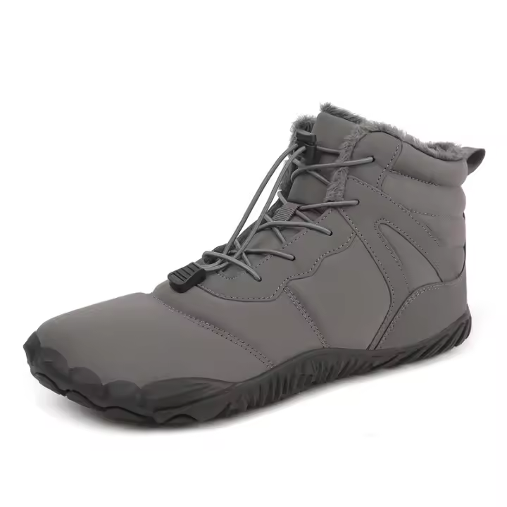 Zapatos de algodón cálidos de terciopelo impermeables antideslizantes zapatos de cinco dedos descalzos de suela gruesa para mujer - 1