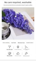 Flor Lila de silicona Artificial rosa, púrpura, 75 Cm, plantas artificiales de imitación, simulación de flores falsas de plástico, adornos para el salón - details 1