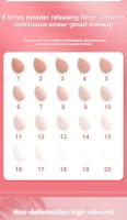 Juego de 4 esponjas de maquillaje en forma de huevo, ultrasuaves y absorbentes, para uso seco y húmedo, no absorben la caca, paquete Ca - details 1