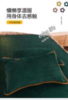 Funda de Almohada de Franela Suave de Color Sólido Tamaño 48*74cm Cómoda para Adultos - details 0