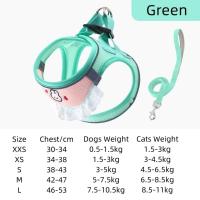 Conjunto de arnés y correa para mascotas a prueba de Escape, diseño de babero, chaleco con cuello para perros transpirable, correa y arnés para mascotas cómoda y ajustable - details 0