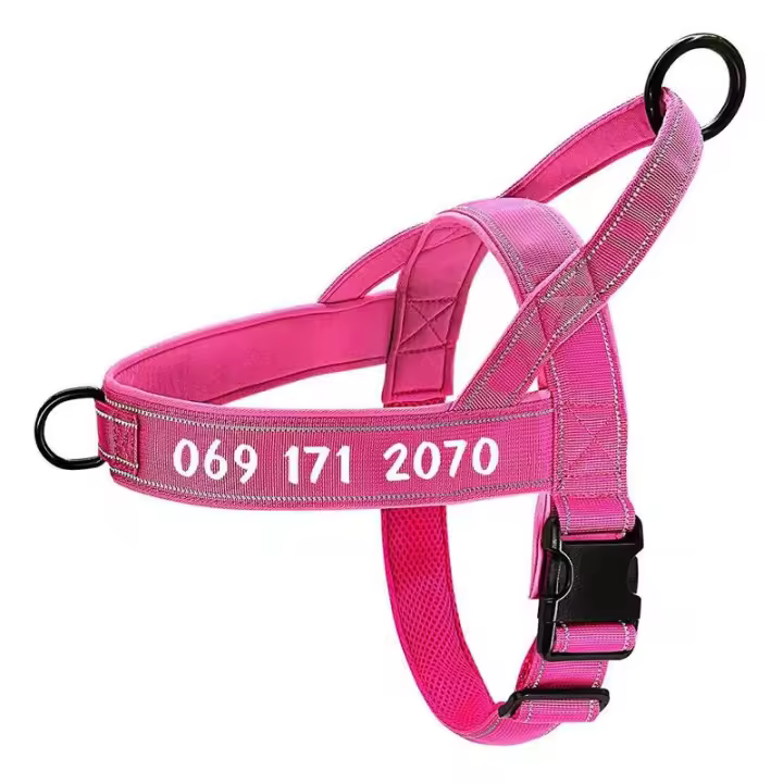 Arnés de Nailon personalizado para Perros, Chaleco reflectante sin Lágrimas para Perros medianos y grandes, suministro de entrenamiento para Pastor Alemán - 1