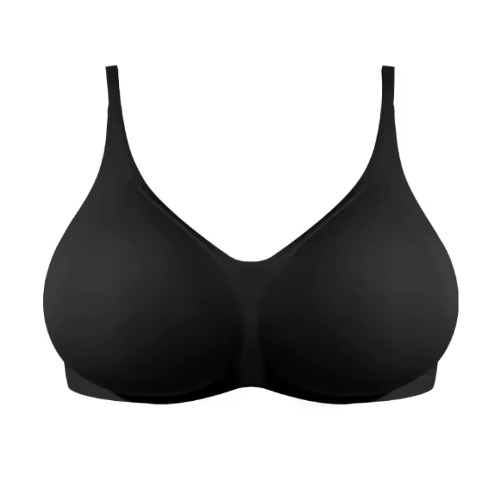 Sujetador de bolsillo de silicona grande 2 en 1, ropa interior de pecho pequeño, almohadilla de pecho grande, simulación de dibujos animados, sin costuras - 1