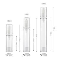 Botella pulverizadora de Perfume portátil para viaje, loción al vacío, crema para ojos, botella de recarga, tarro con bomba sin aire, viales de líquido, 5/10/15ml - details 6