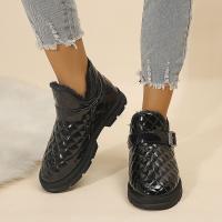 Botas cálidas de nieve para mujer, botines de felpa con hebilla, invierno, 2023 - details 8