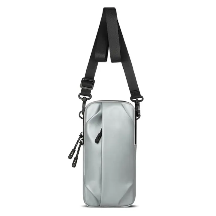Bolsa de brazo para teléfono móvil de poliéster, bolsa de muñeca deportiva elástica impermeable, soporte para tarjetas, bolsa de pecho para correr Vertical - 1