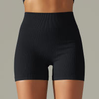 Hamidou-pantalones cortos de Yoga para mujer, Shorts deportivos de cintura alta, sin costuras, con realce de glúteos, para gimnasio, entrenamiento de verano - details 1