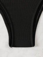 Nuevo traje de baño sexy con espalda descubierta y soporte de acero dividido de Yiyong, bikini con cordones de color sólido para mujer - details 9