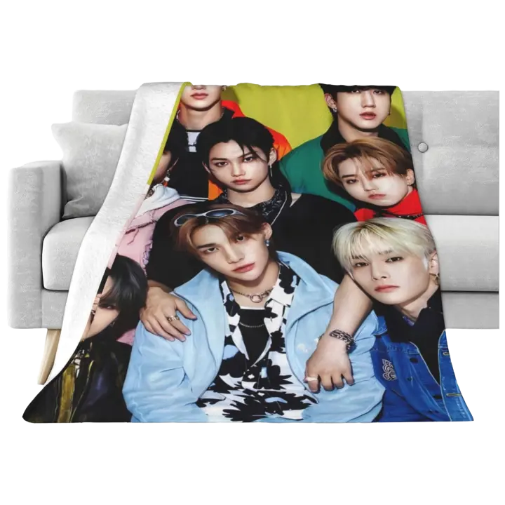 Kpop Stray Kids-Manta de franela para niños y adultos, suave, ligera, cálida y acogedora, regalo múltiple - 1