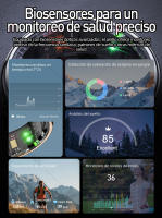 Anillo inteligente SANLEPUS con pantalla OLED: rastrea pasos, frecuencia cardíaca, calorías, sueño y estrés las 24 horas, los 7 días de la semana |   Resistencia al agua hasta 5 ATM |   Carga inalámbrica + aplicación QRing para iOS/Android - details 6
