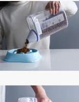 Tarro de Almacenamiento de Comida para Mascotas 2kg Contenedor de Plástico con Taza de Medición - details 6
