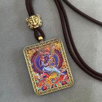 Colgante Xizang del dios de la riqueza de cinco caminos, marca Thangka Buddha, accesorios de recuerdo Daheitian - details 3