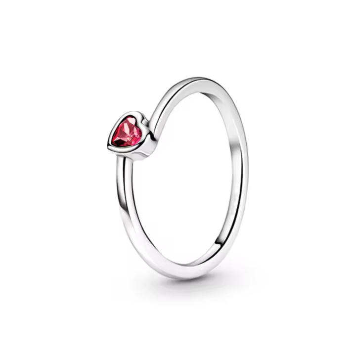 Anillo de Plata Esterlina 925 con Corazón Deslizante Transparente para Mujeres Joyería de Boda con Estrella de Zirconia Cúbica Flor Luna Regalos - 1